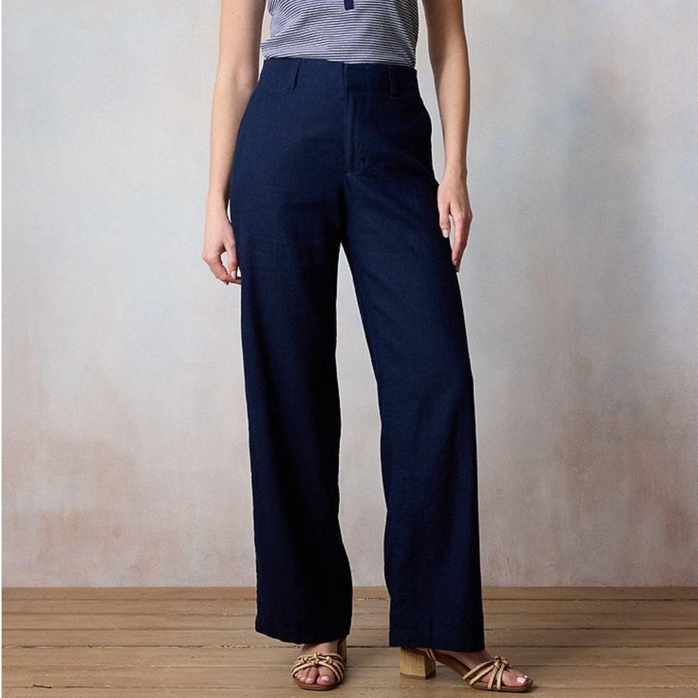 LC Lauren Conrad Wide leg linen trousers